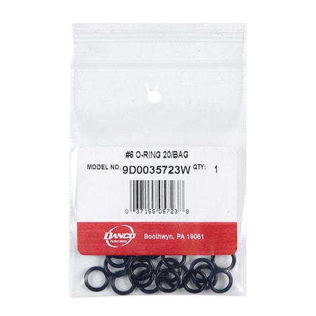 Danco Danco 7/16 in. D X 5/16 in. D Rubber O-Ring 20 pk 35723W